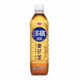 愛之味 多纖微礦麥仔茶(無糖) [箱購]590ml x 24【家樂福】