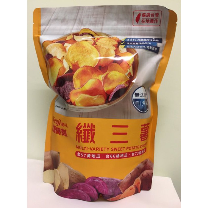 【佩佩的店】 COSTCO 好市多 純素 Kenji 健司 纖三薯 脆片 台農 地瓜 400g 新莊可自取