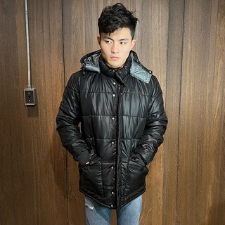 美國百分百【全新真品】PUMA 男款 黑色 夾克 立領外套 保暖 舖棉 M號 黑色 B936