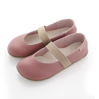 G.Ms. MIT系列-圓頭牛皮休閒鞋-粉紅色36號