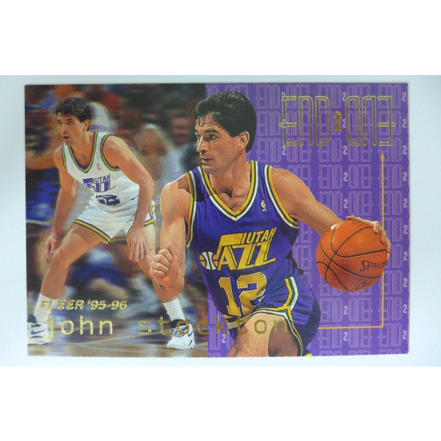 ~ John Stockton ~名人堂/助攻抄截王/約翰·史塔克頓.老史 1998年FLEER.NBA特殊卡