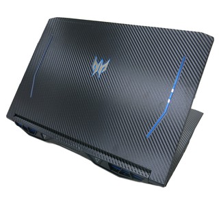 【Ezstick】ACER Predator PH317-54 黑色卡夢紋 機身貼 (含上蓋+鍵盤週圍貼)