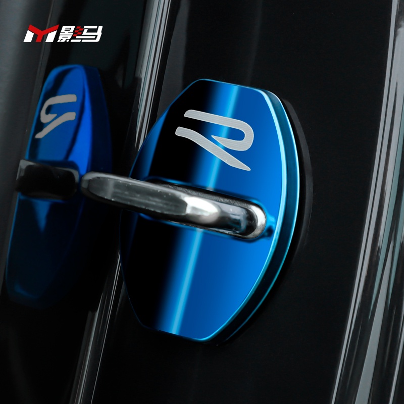 專用于21款福斯 VW Golf 8代改裝rline內飾車門鎖扣防銹保護蓋裝飾貼
