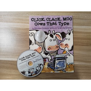 【廖彩杏書單】Click, Clack, Moo Cows That Type +CD 二手英文書低價出清