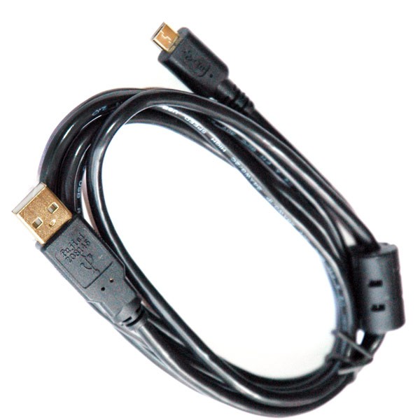 fujiei USB A公-micro USB 充電傳輸線30cm 鍍金頭+鍍錫銅 手機充電傳輸線 線材加磁環抗干擾