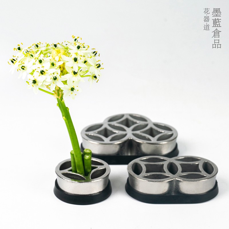 石崎勝日本進口日式插花七寶花留劍山插花器不銹鋼花道插花工具 蝦皮購物