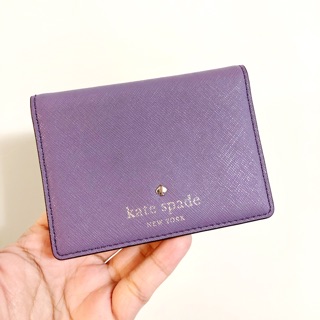 美國【Kate Spade ♠️】粉紫色防刮牛皮名片/證件夾