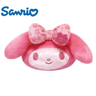 現貨❣日本限定 三麗鷗 Sanrio 櫻花美樂蒂 Melody 櫻花季 絨毛大頭雙面收納包 面紙包 零錢包 化妝包收納包