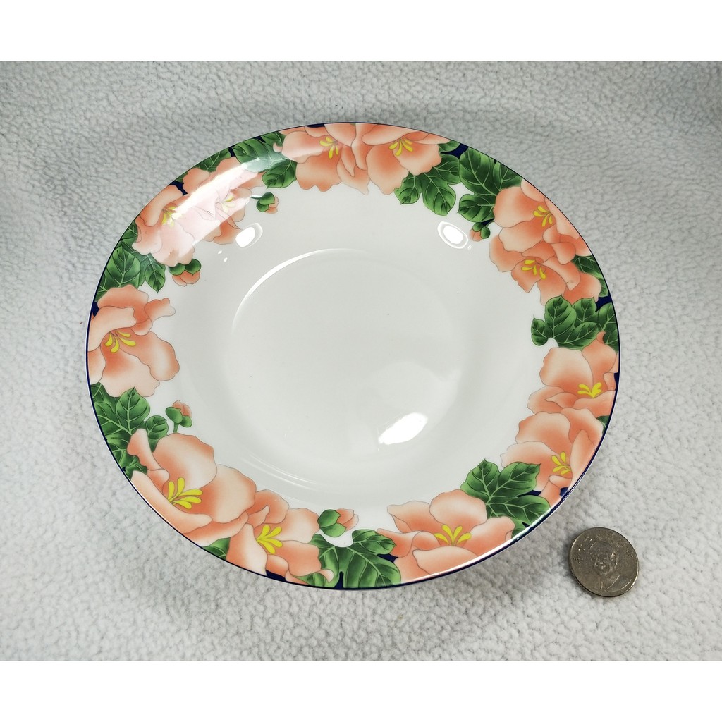 紅花 盤子 盤 圓盤 菜盤 餐盤 水果盤 點心盤 湯盤 餐具 廚具 日本製 陶瓷 瓷器 食器 可用於 微波爐 電鍋