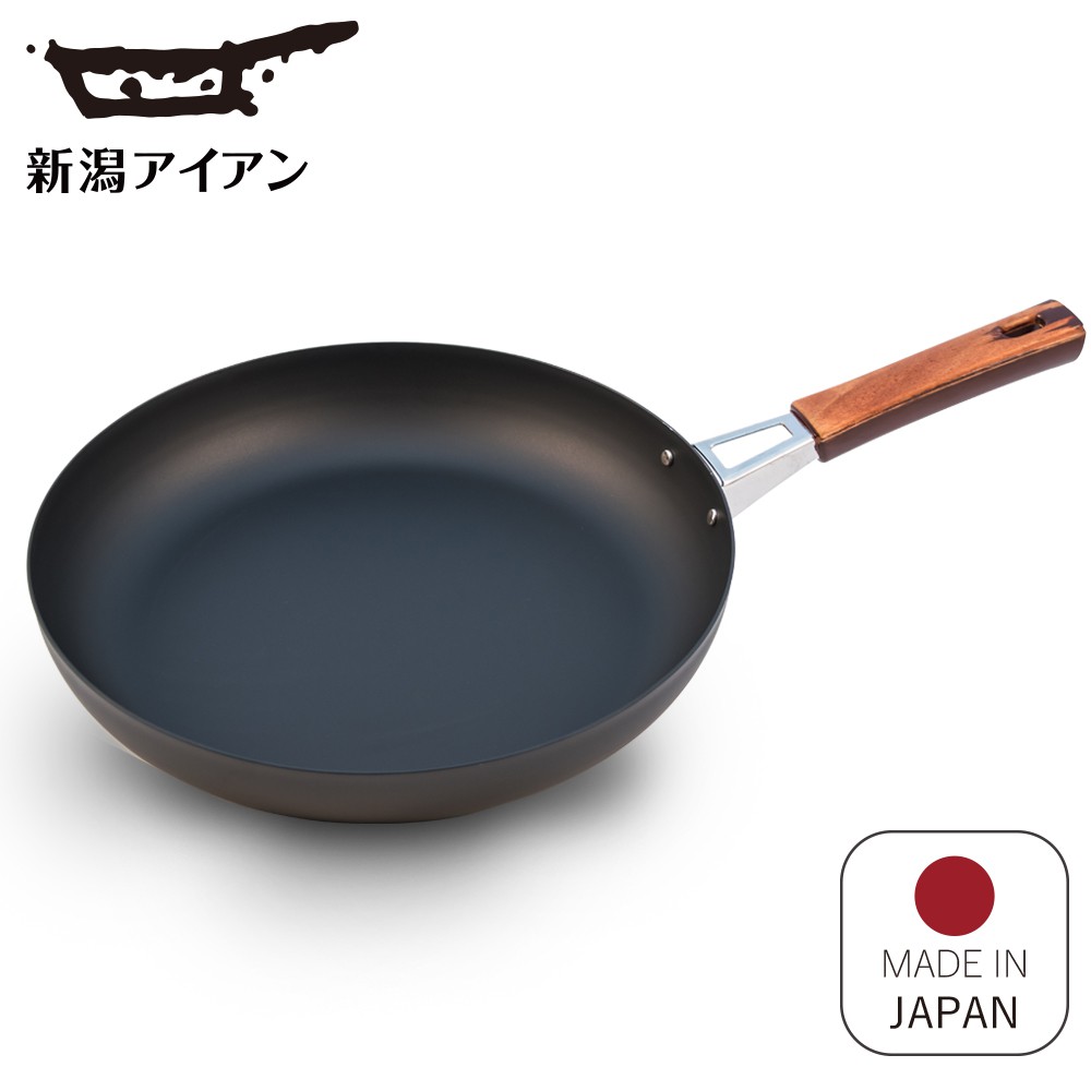 日本新瀉鐵器 鍛鐵平底煎鍋 28cm