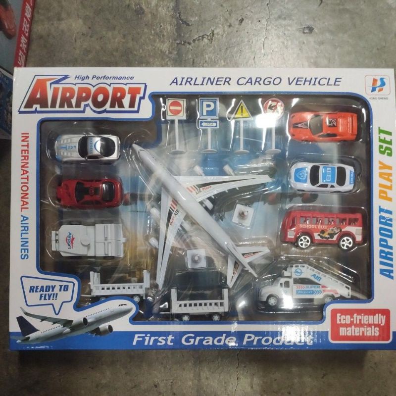 迴力機場 飛機場套組 玩具 迴力車  迴力飛機 飛機玩具