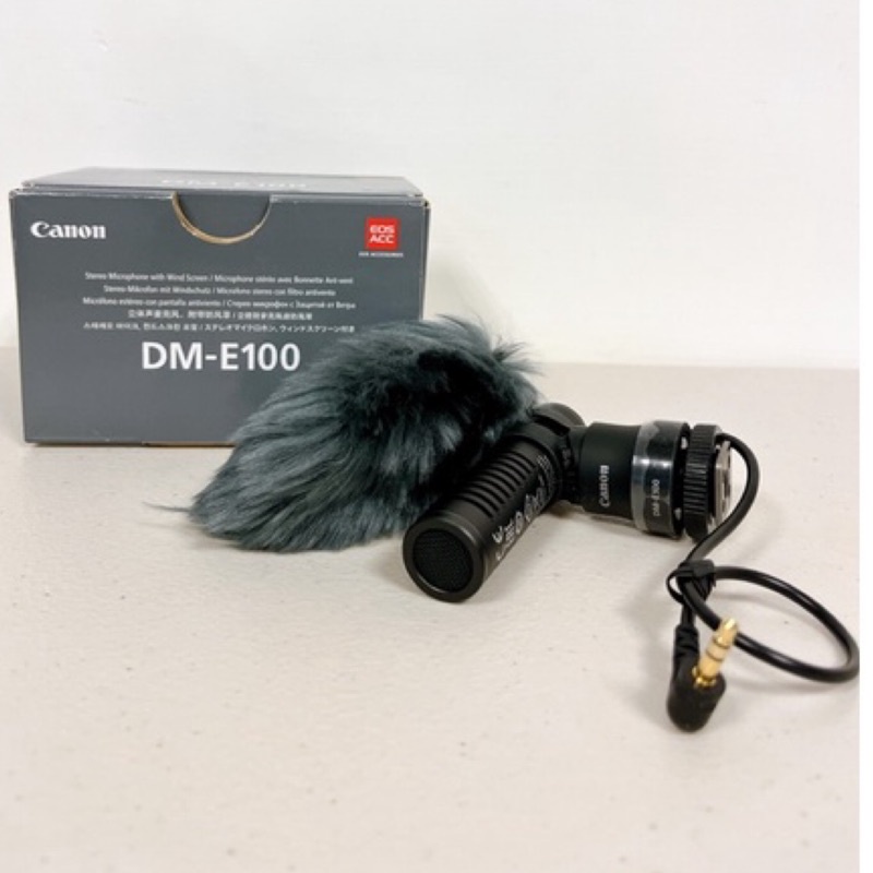 Canon DM-E100 立體聲麥克風 僅拆封 保固半年