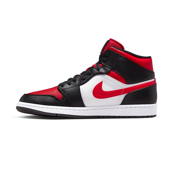【NIKE】Air Jordan 1 Mid 運動鞋 AJ1 籃球鞋 黑紅 男鞋 -554724079
