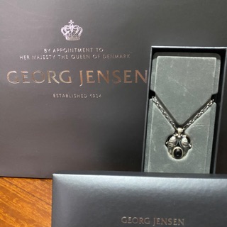 ［夏金SHOP］Georg Jensen 1994-2004黑瑪瑙-復刻版 年度項鍊