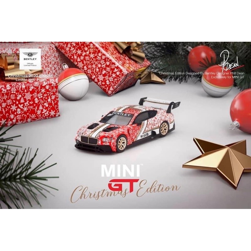 現貨 老周微影 Tiny Mini Gt 特別版 聖誕節 賓利 合金模型車