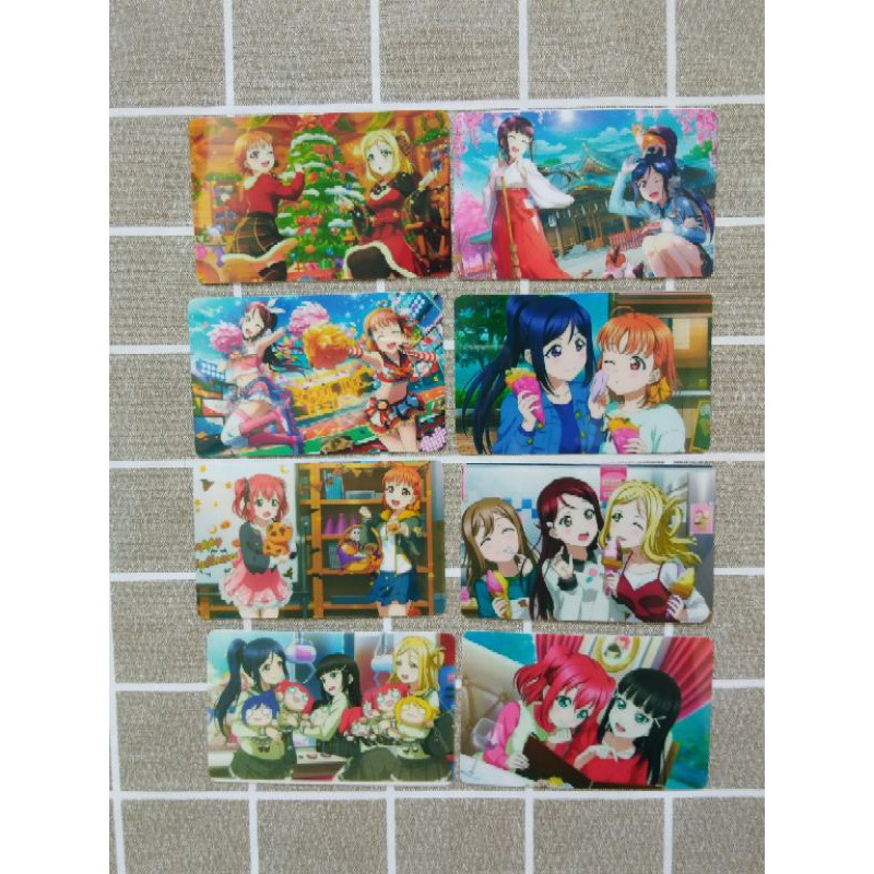 Ll Lovelive 水團卡貼琴梨海未花陽凜妮可繪里千歌鞠莉果南黛雅善子花丸露比梨子 蝦皮購物