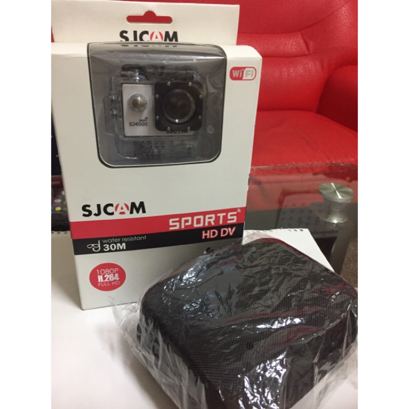 「9成新免運」（📌已預訂勿下單）SJCAM SJ4000 WIFI 原廠 防水運動DV/相機❣️送記憶卡 收納包