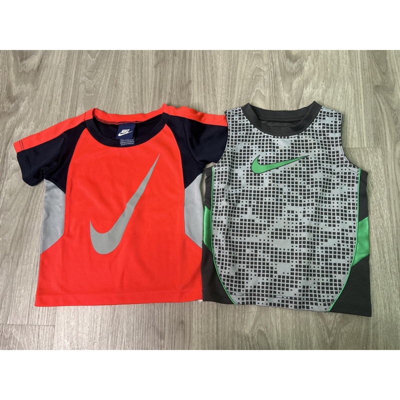 &lt;加拿大購買&gt;全新童裝Nike Sport運動上衣二件組 男孩男寶一歲半 兩歲短袖和無袖 快乾排汗衫