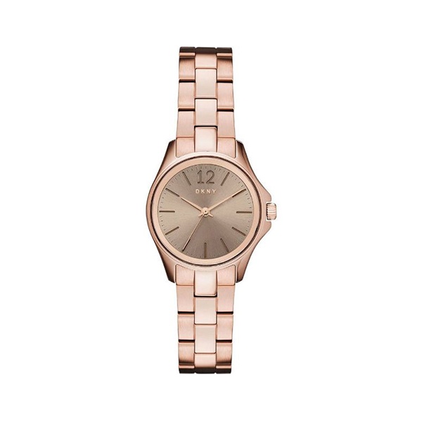 【DKNY】美式經典極簡風時尚鋼帶腕錶-玫瑰金/NY2524/台灣總代理公司貨享二年保固