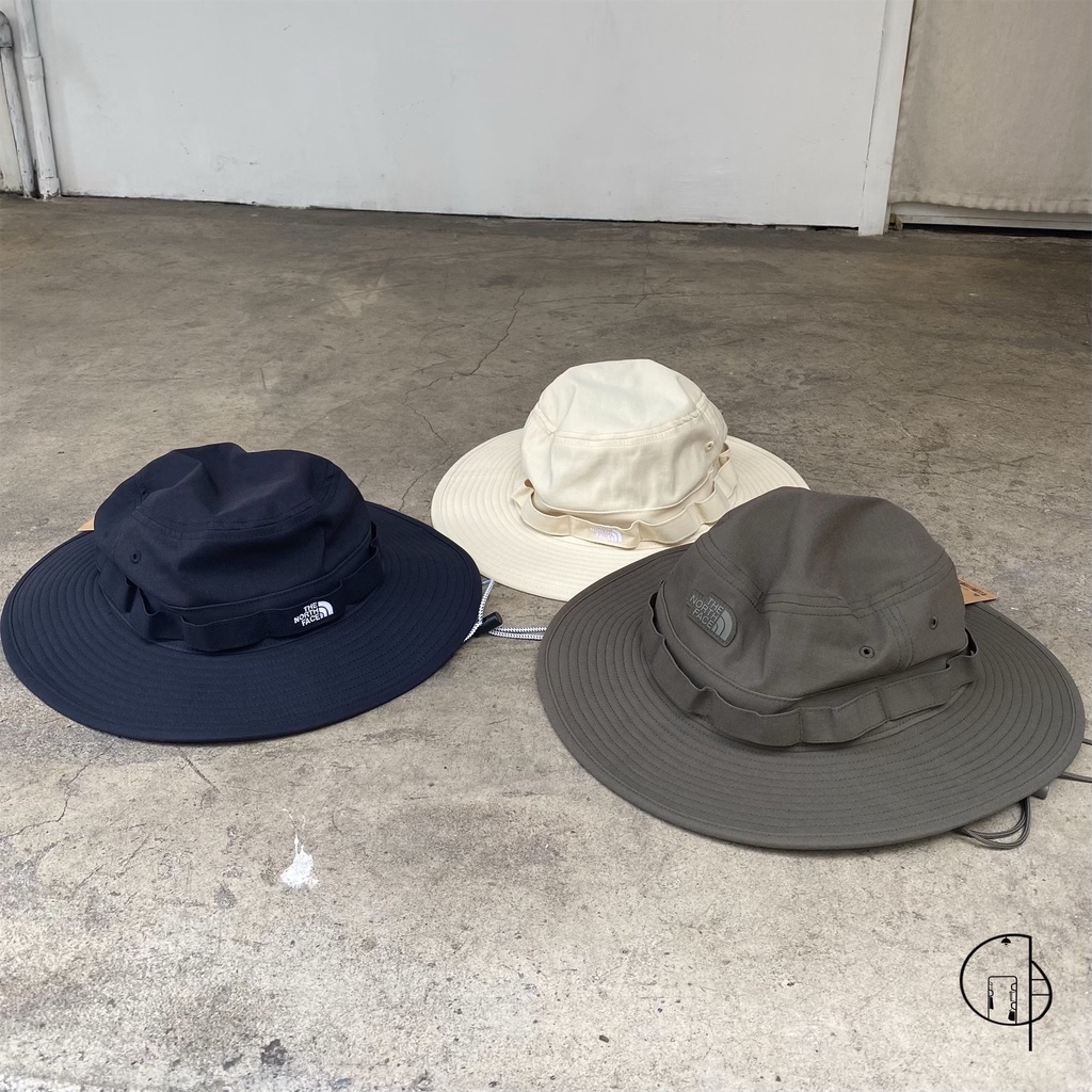 THE NORTH FACE HAT 北臉 透氣 漁夫帽 黑 綠 米色 情侶 NN02244【 肆玥.co 】