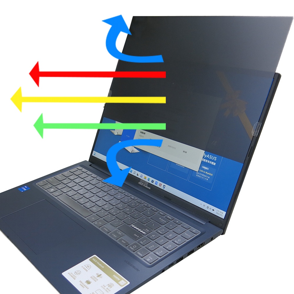 【Ezstick】ASUS VivoBook 16 M1603 M1603QA 筆電 抗藍光防眩光 防窺片