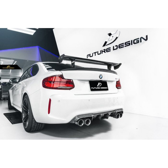 【Future_Design】BMW F22 F87 M2適用 GTS 抽真空 卡夢 GT 尾翼 含支架 現貨