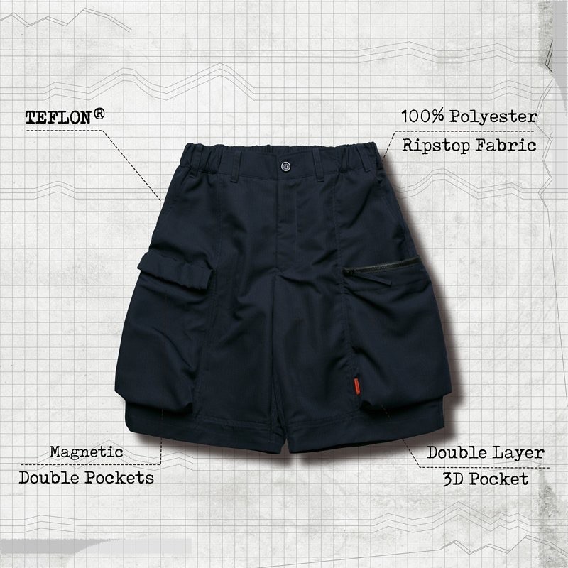 Goopi made  M.P-51 MOUNTAIN SHORTS - Navy 1號