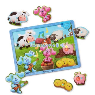 現貨 Blue’s Clues 藍藍 Nick Jr 木製拼圖 幼兒安全教具 有聲玩具 動物拼圖 美國正版