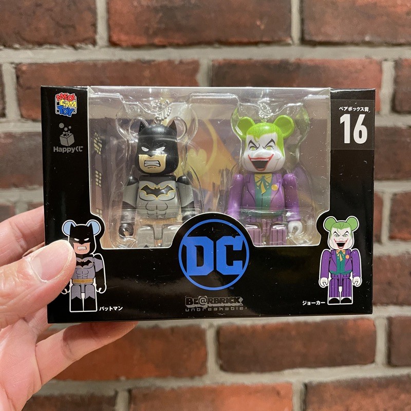 Be@rbrick DC 一番 Batman &amp; the Joker 蝙蝠俠 與 小丑 盒裝 No.16