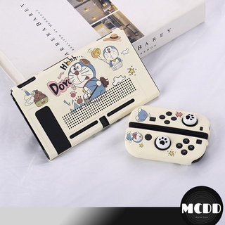 MCDD Switch保護殼 卡通遊戲機保護套 NS游戲機配件 分體硅膠手柄套 贈貓爪