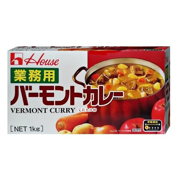 House 好侍 佛蒙特咖哩1KG(業務用)甜味1號咖哩塊 業務用 甜咖哩