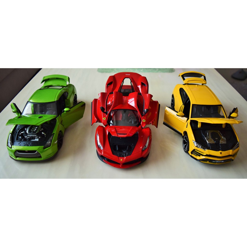 首富車房 1 18 最強超值3車組法拉利la Ferrari 藍寶堅尼urus Lamborghini Gtr 蝦皮購物
