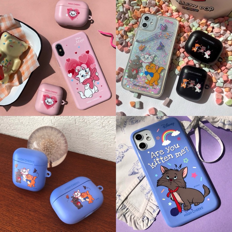 집순이宅女跑跑 現貨韓國high Cheeks X Disney Marie 瑪麗貓iphone 三星手機殼 蝦皮購物