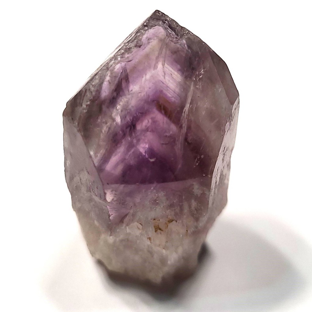 ***原礦屋*** 珍稀水晶！A級坦桑尼亞幻影紫水晶柱原礦16.64g (可站立)！(寶石、礦石、標本、冥想、靈修)