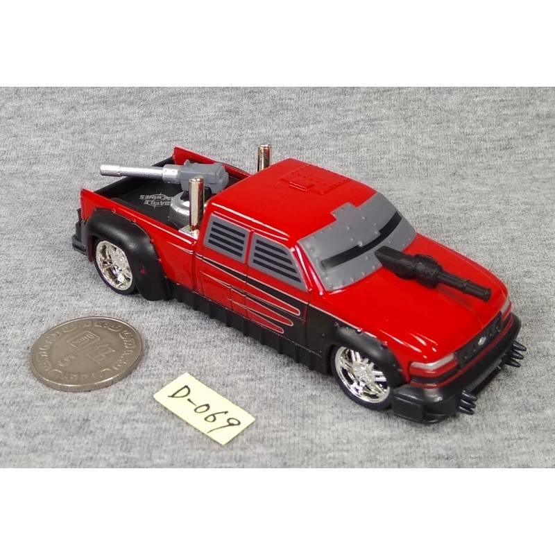 D-069: 絕版二手藏品，美國Jada出品，1/64，武裝暴力車，1999 SILVERADO DOOLEY授權