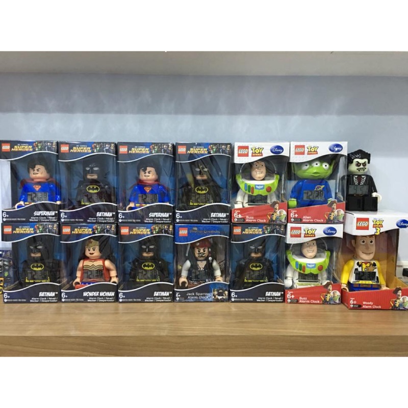 Lego 樂高鬧鐘絕版超人蝙蝠俠神力女超人傑克海盜船長神鬼奇航正義聯盟玩具總動員小丑joker鬧鐘 蝦皮購物