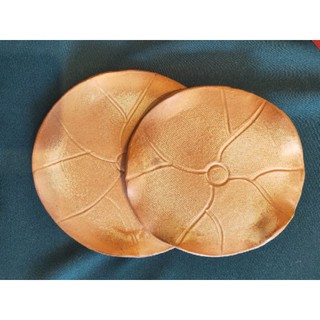 茶水間-文青荷葉小陶盤 生活器皿 人文藝術陶瓷工藝品