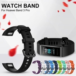 適用華為band 3/band4 pro手環腕帶 TER-B09/TER-B29S替換矽膠錶帶 防水透氣運動表帶