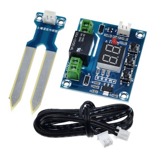1PCSDV 12V 10A 自動控制灌溉紅色數顯模組 XH-M214 濕度控制器土壤傳感器模組板