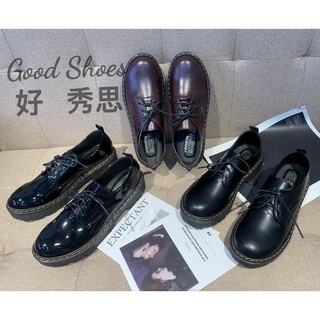 英倫風🎩馬丁鞋36-41碼【臺灣快速出貨】MIT臺灣製造 馬丁鞋 學生鞋 韓版 厚底 休閒小皮鞋 復古款 英倫風 綁帶鞋