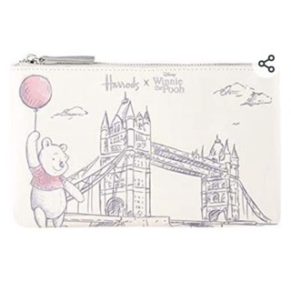 Harrods X winnie the pooh 小熊維尼 化妝包 筆袋 英國代購