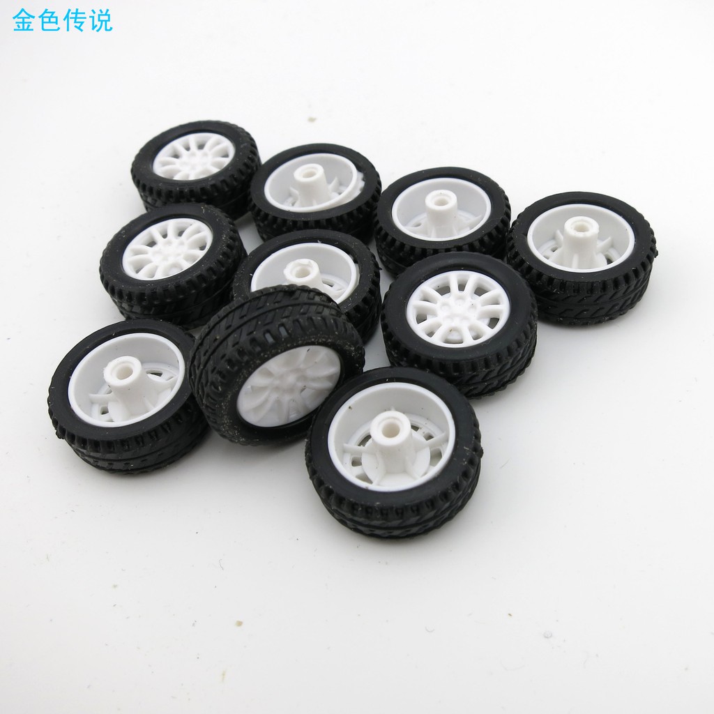20*8*1.9 鏤空橡膠小車輪胎 玩具車輪子 DIY模型配件 10個