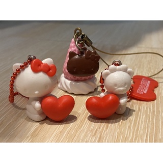 三麗鷗 吊飾 絕版 Hello Kitty 凱蒂貓 草莓 愛心 手機 吊飾