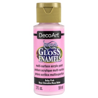 DecoArt 寶貝粉紅色 Baby Pink 59 ml Gloss Enamels 光澤琺瑯顏料 DAG31 美國