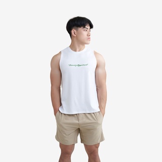 【Tumaz Apparel】託瑪斯訓練背心(託瑪斯白)｜運動上衣 運動套裝 吸濕排汗