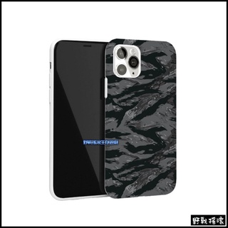 【野戰搖滾】iPhone 軍風迷彩手機殼【暗夜虎斑迷彩】手機保護套戰術手機套黑色迷彩保護殼 12 PRO max 11