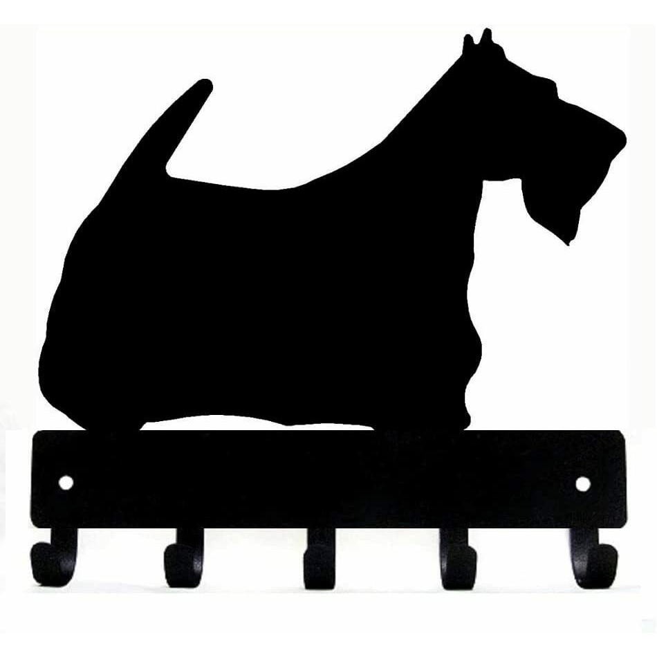 Scottish Terrier Scottie Dog - 鑰匙鉤壁掛式掛鉤金屬吊墜家居裝飾鑰匙扣架獎牌和獎品衣架金屬