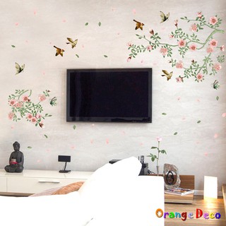 【橘果設計】花鳥 壁貼 牆貼 壁紙 DIY組合裝飾佈置