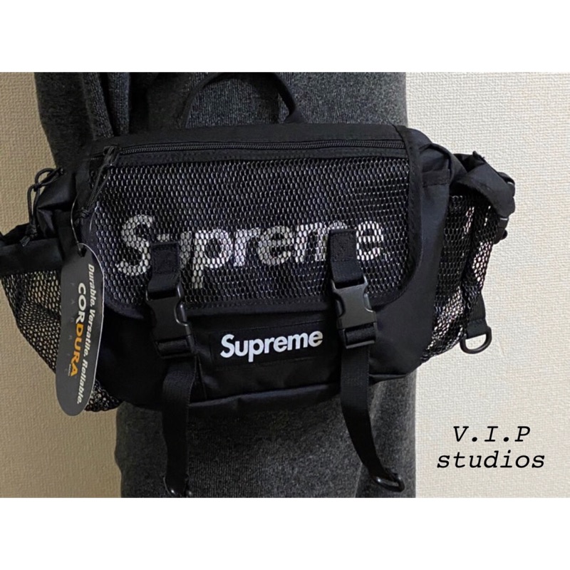 《V.I.P》Supreme SS20 48th Week 1 Waist Bag 3M 徽標網眼腰包 黑色
