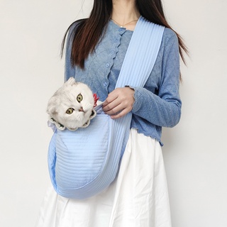 【狗狗貓咪生活館】貓咪小型犬 寵物外出帆布包 斜肩包